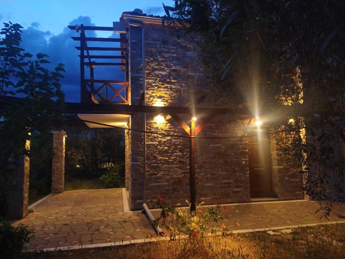 Elea Stone Houses in organic quiet olive grove, Prinos, Thassos Exterior foto