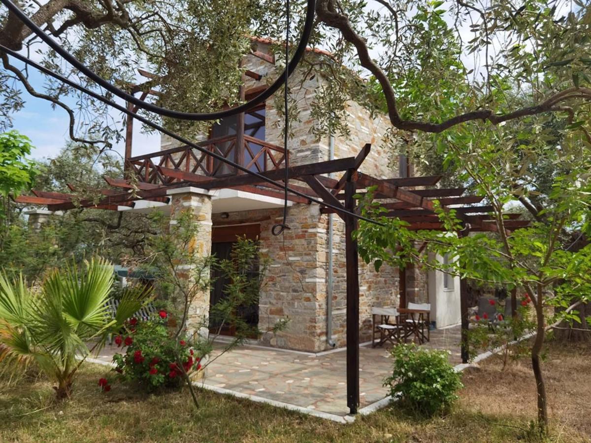 Elea Stone Houses in organic quiet olive grove, Prinos, Thassos Exterior foto