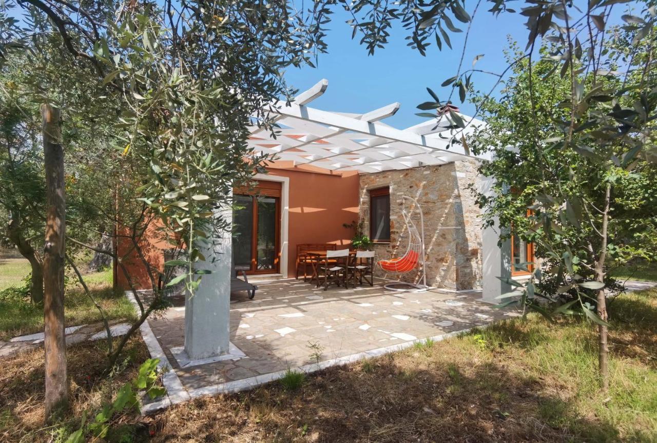 Elea Stone Houses in organic quiet olive grove, Prinos, Thassos Exterior foto