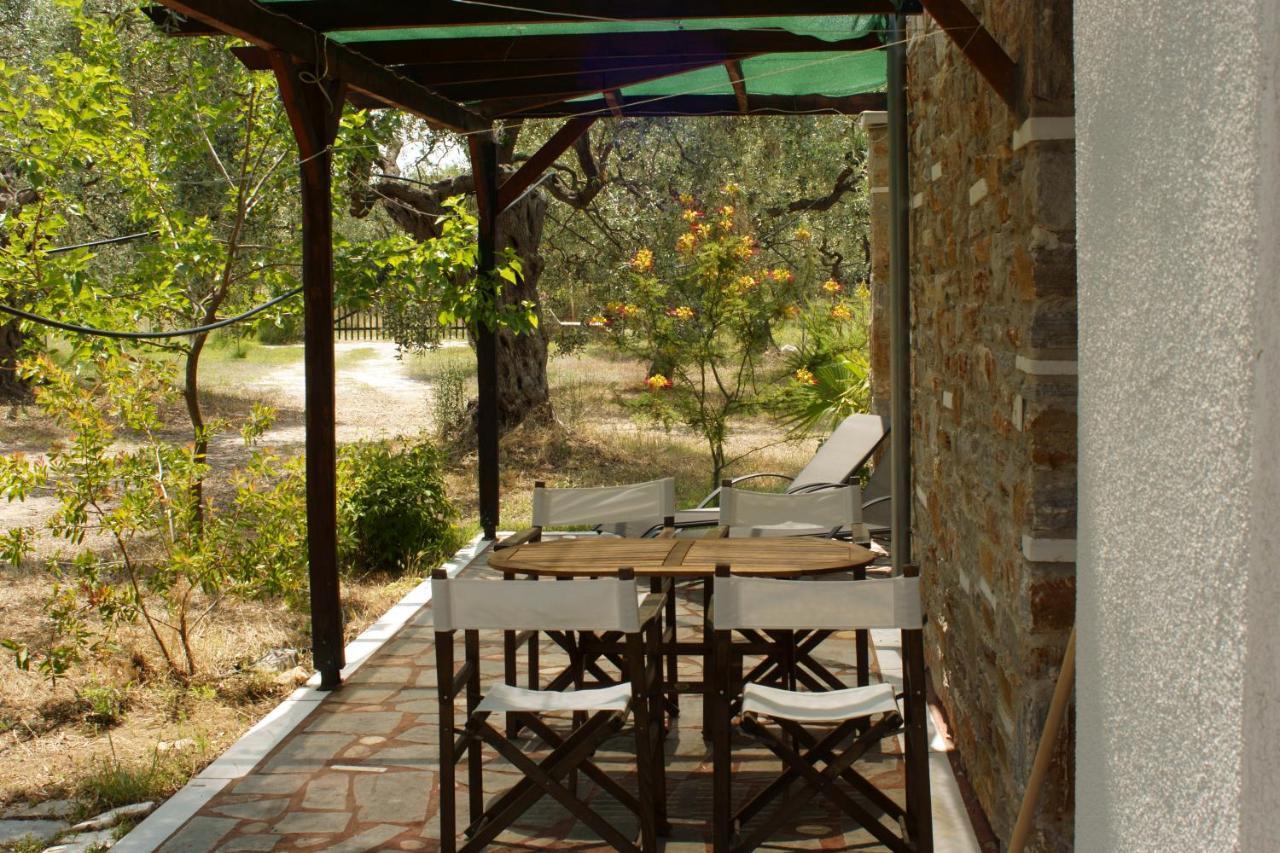 Elea Stone Houses in organic quiet olive grove, Prinos, Thassos Exterior foto