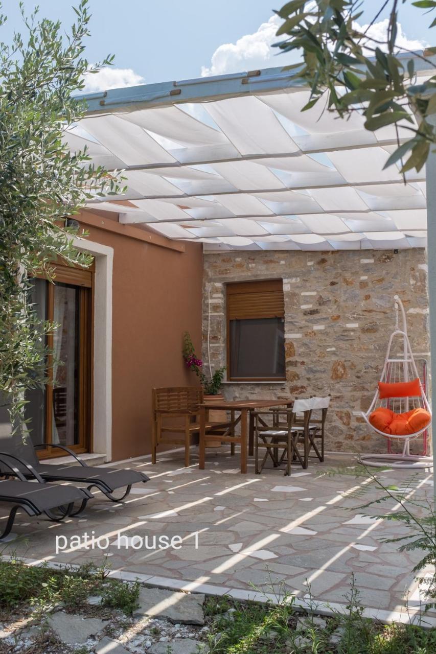 Elea Stone Houses in organic quiet olive grove, Prinos, Thassos Exterior foto